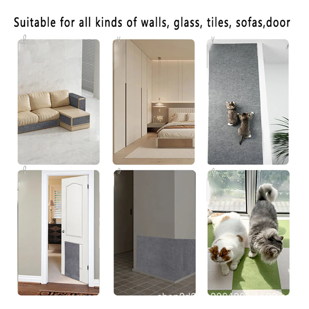 Cat Scratching Mat – Self-Adhesive Sofa & Wall Scratch Pad