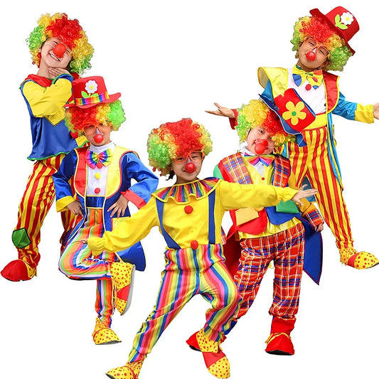Kids Joker Costume Jumpsuit for Halloween & Carnival