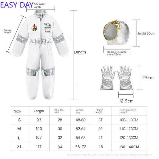 Astronaut Costume – Kids Space Jumpsuit for Halloween & Parties