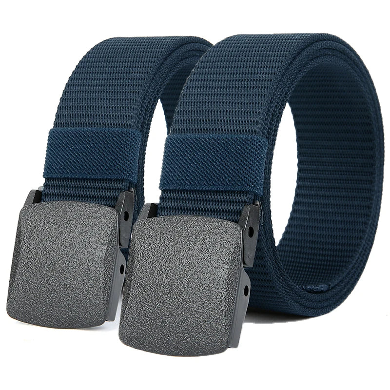 Men's Tactical Nylon Belt with Automatic Buckle for Outdoor Use