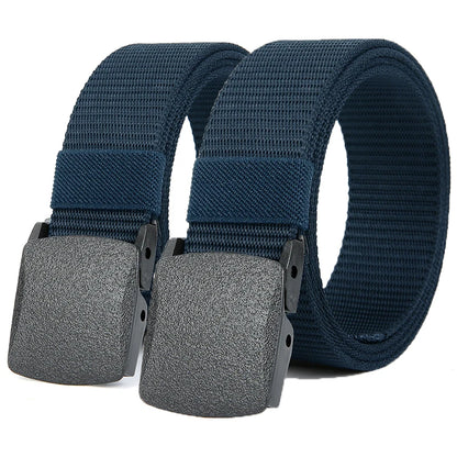 Men's Tactical Nylon Belt with Automatic Buckle for Outdoor Use