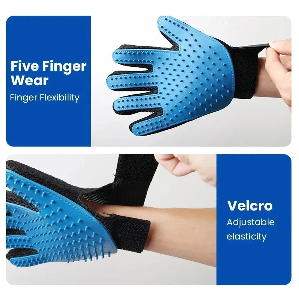 Pet Grooming Glove for Dogs and Cats Hair Removal
