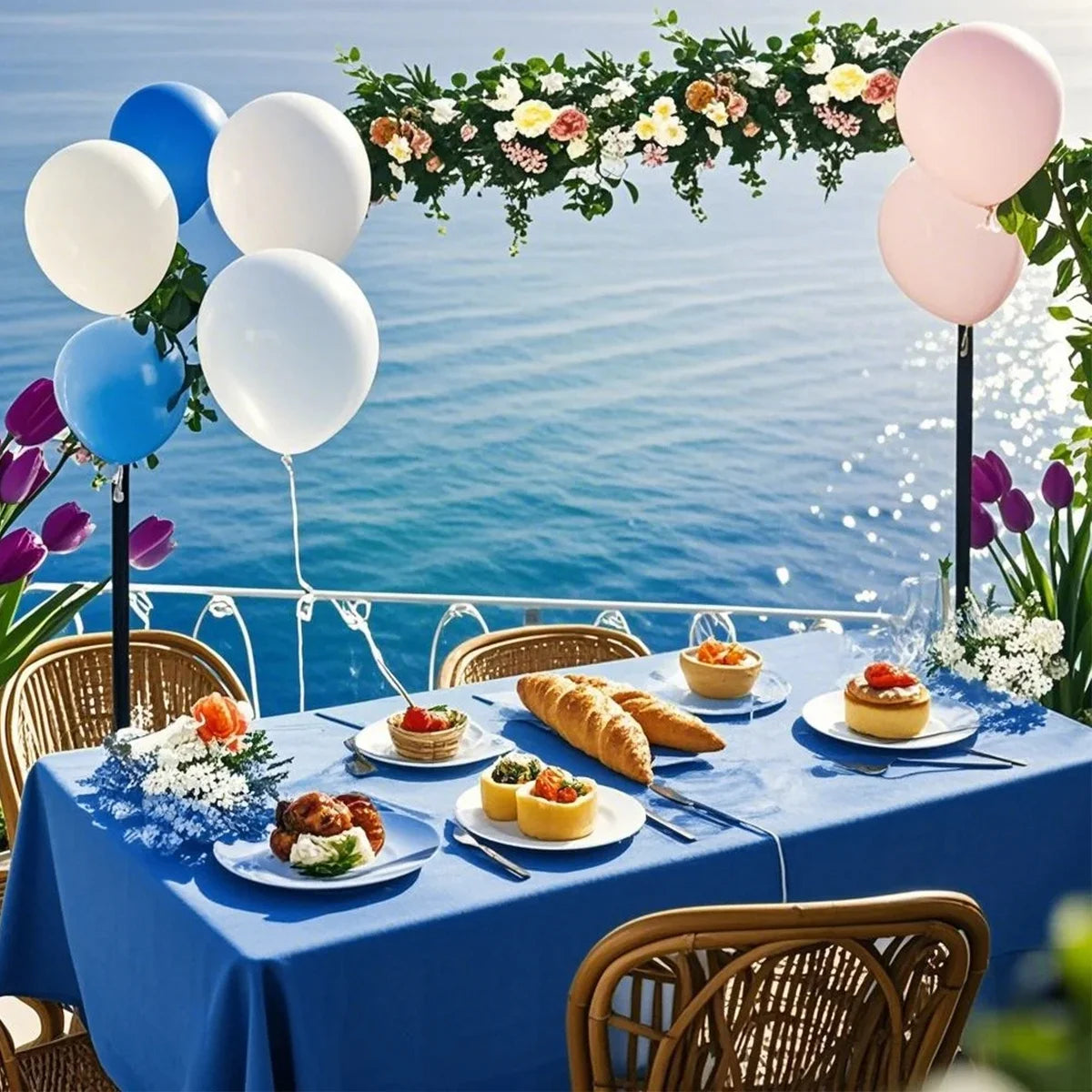 Disposable Plastic Tablecloth 137×183cm Rectangle Table Cover