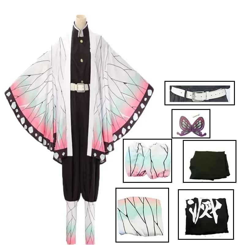 Women’s Anime Cosplay Costume – Kimono-Inspired Top & Pants Set
