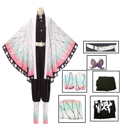 Women’s Anime Cosplay Costume – Kimono-Inspired Top & Pants Set