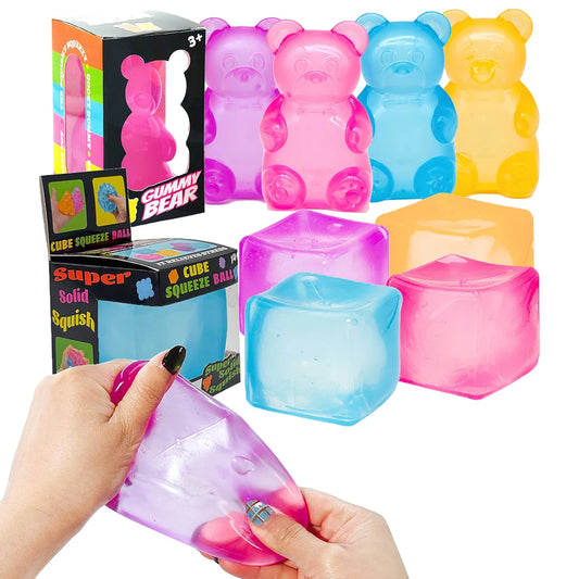 Slow Rising Fidget Cube – Soft Sensory Desk Toy for Adults & Teens