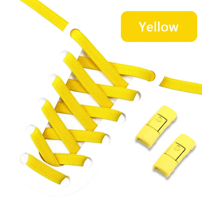 No Tie Shoe Laces with Press Lock for Kids and Adults