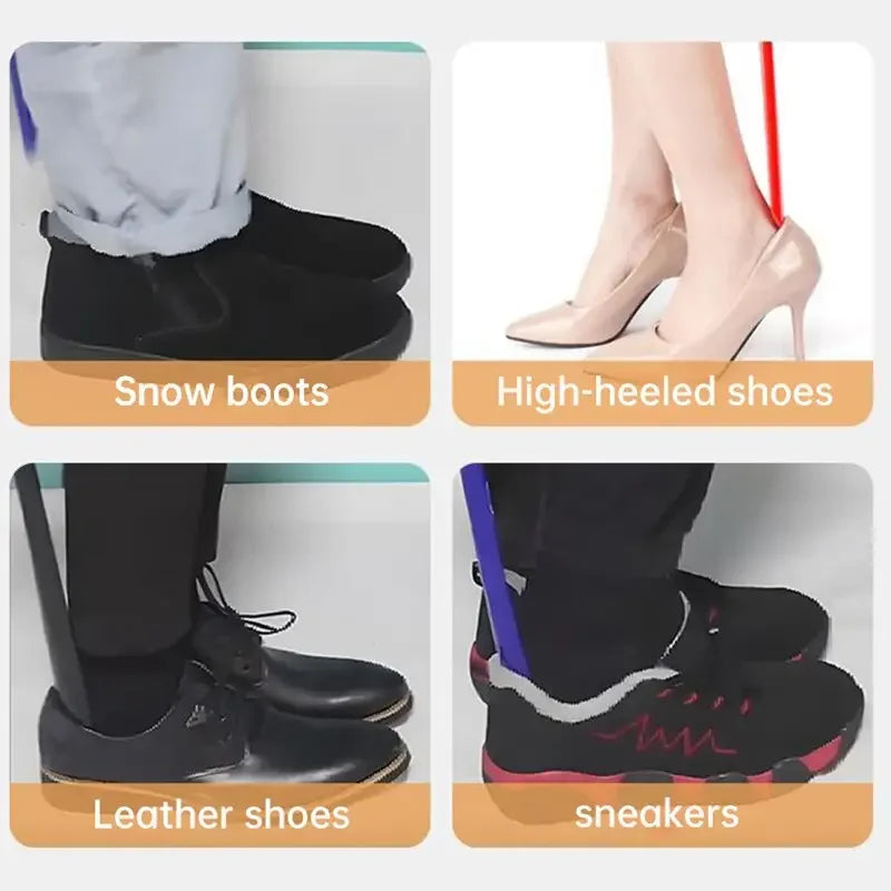 Extra Long Handle Shoe Horn – Flexible No Bend Shoe Helper