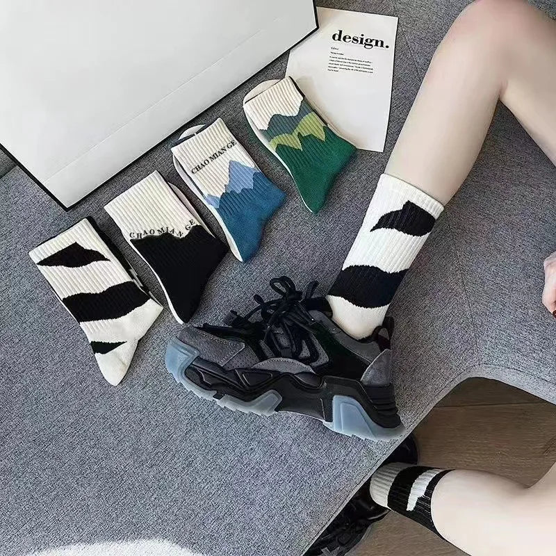Men's Crew Socks – Breathable Cotton Blend Sports Socks, 5/10 Pairs