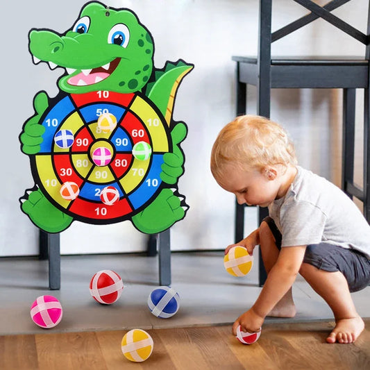 Kids Dart Board Game – Sticky Ball Target Throwing Game