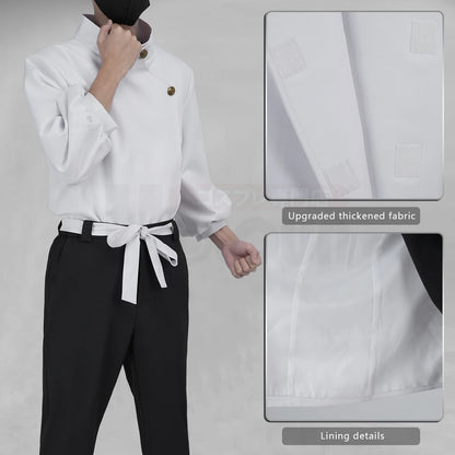 HOLOUN Jujutsu JJK Manga Anime Yuta Okkotsu Cosplay Costume Wig Jacket Black Pants Uniform Rose Net Synthetic Halloween