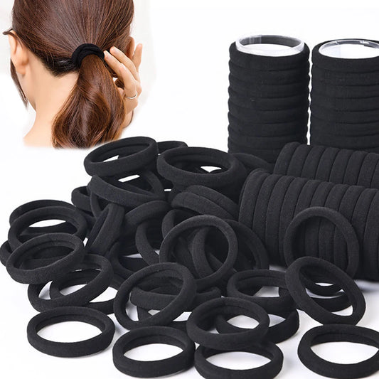 Elastic Hair Ties – Black and White Hair Bands for Women