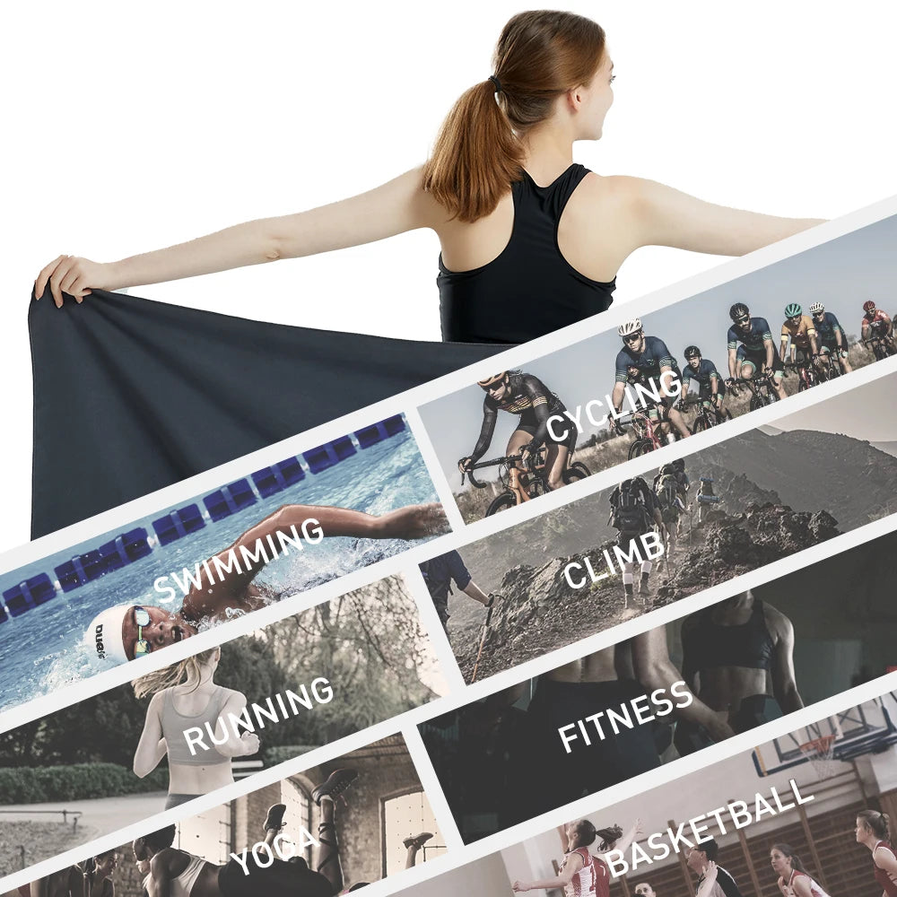 Quick Dry Microfiber Towel for Travel, Beach, Gym & Swimming