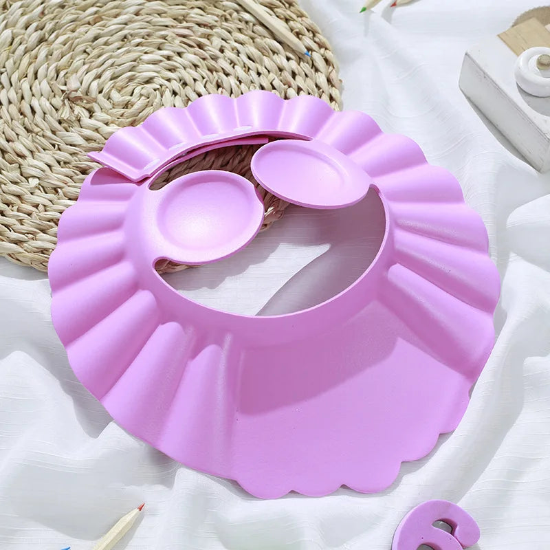 Baby Shower Cap Adjustable Bath Visor for Kids Shampoo Rinse Protection