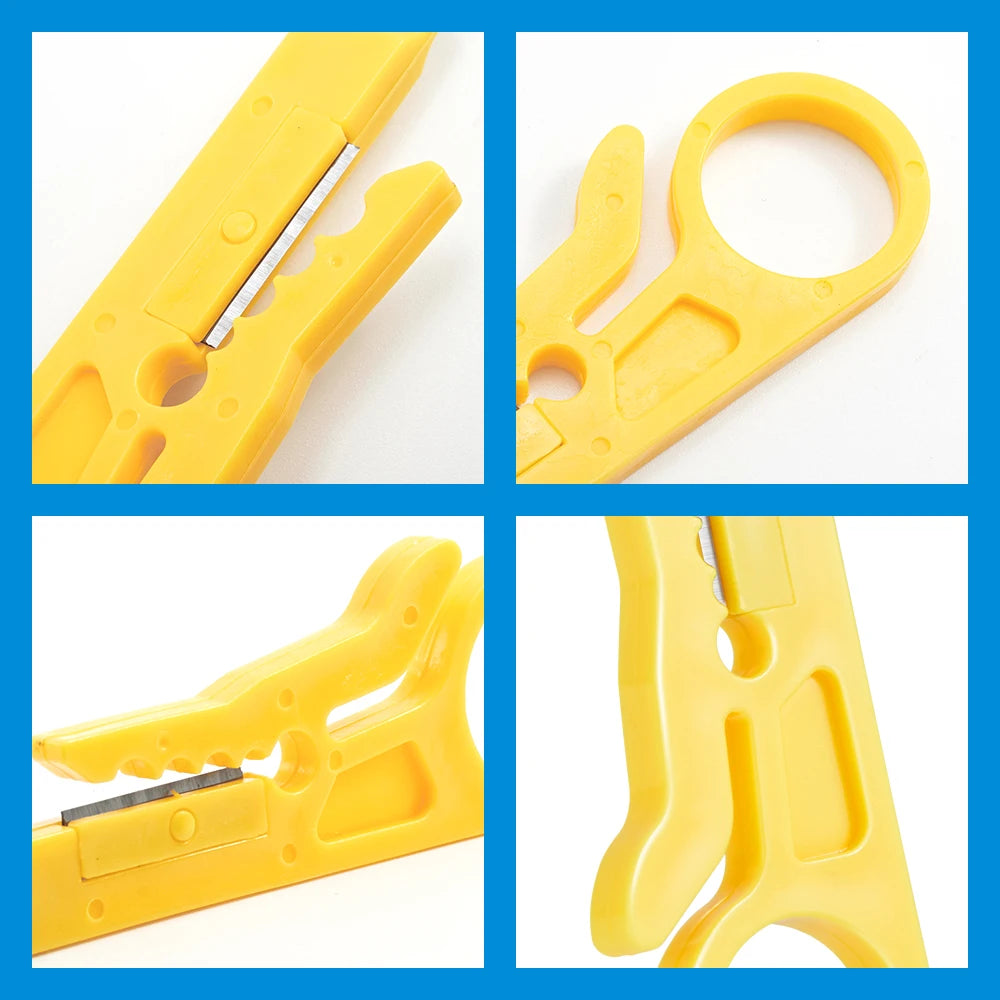 Wire Stripper Tool with Cable Cutter and Punch Down Function