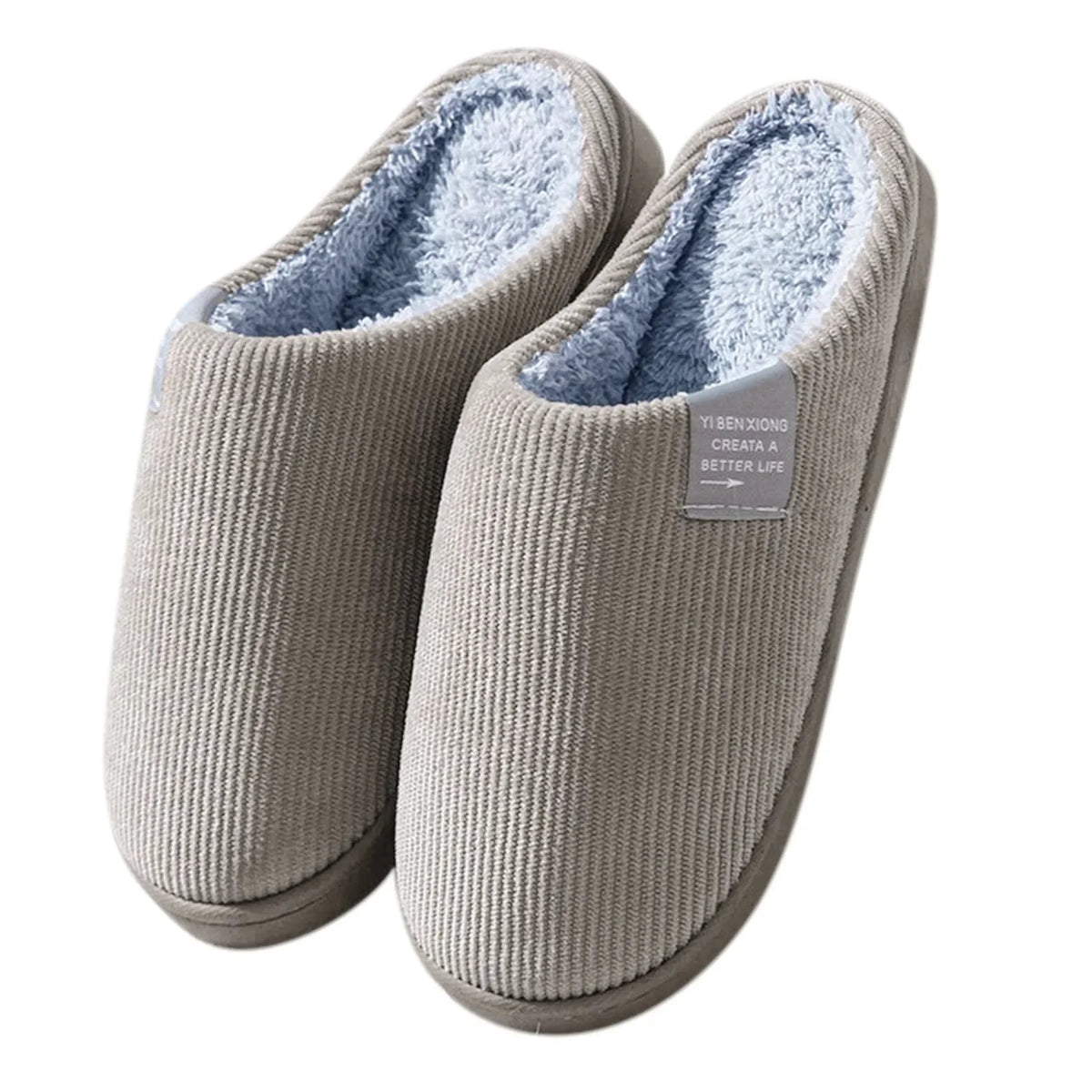 Plush House Slippers Warm Non Slip Indoor Shoes