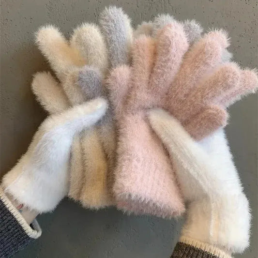 Women's Winter Gloves – Plush Warm Gloves for Cold Weather