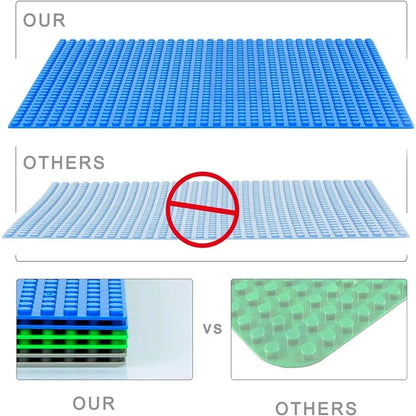 32x32x16x16 Dots Children DIY City Construction Base Plates  Plastic Splice Assembly Building Block Baseplate Entertainment Toys
