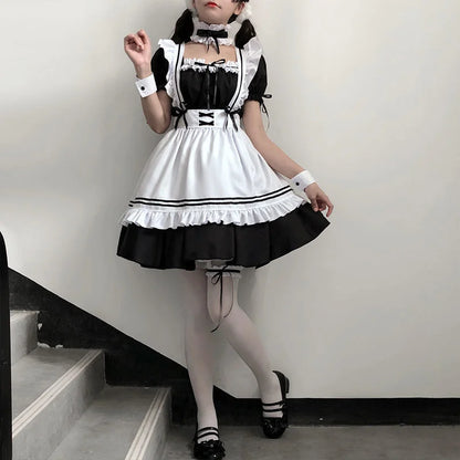 Maid Cosplay Cute Lolita Maid Costumes Women Lovely ostume Animation Show Japan Outfit Dress Plus Size Lolita