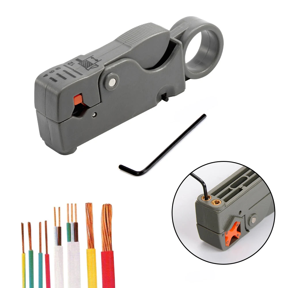 Coaxial Cable Stripper – Adjustable Wire Stripping Tool