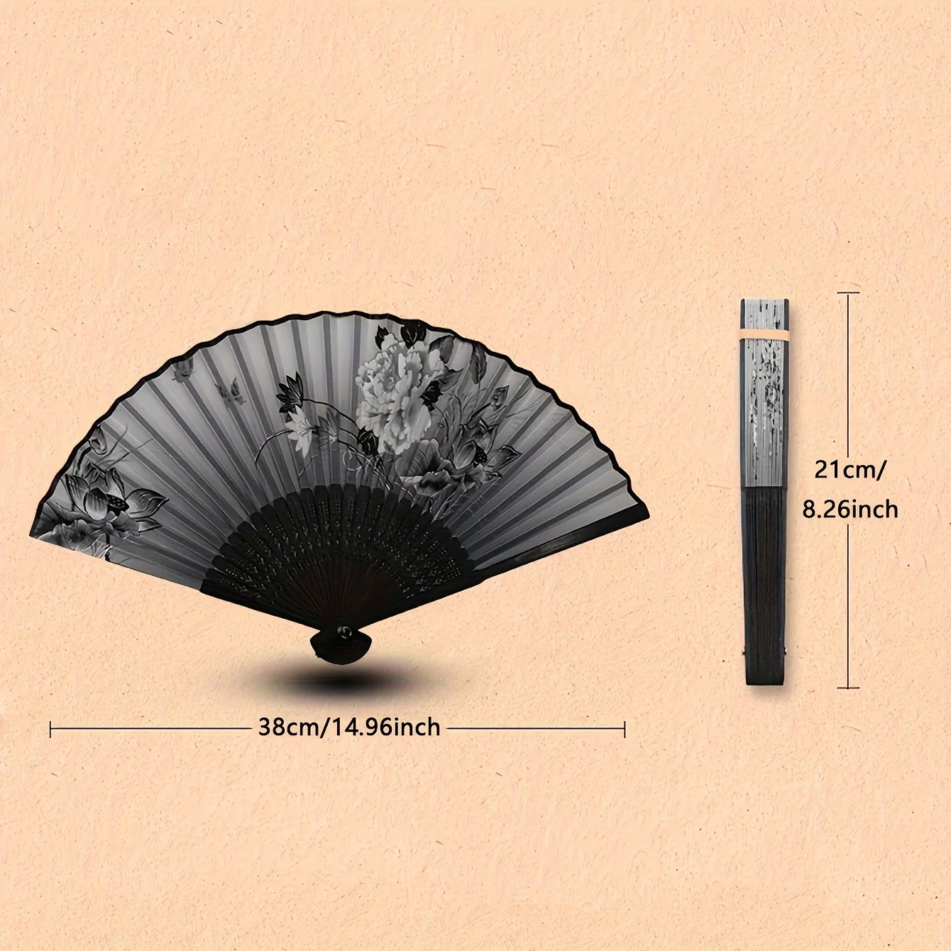 Hand Folding Fan – Colorful Bamboo Accessory for Weddings & Parties