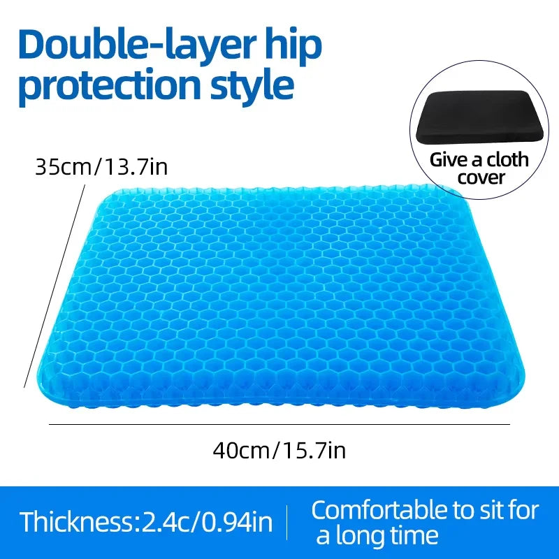 Gel Seat Cushion – Breathable Honeycomb Cushion for Chairs