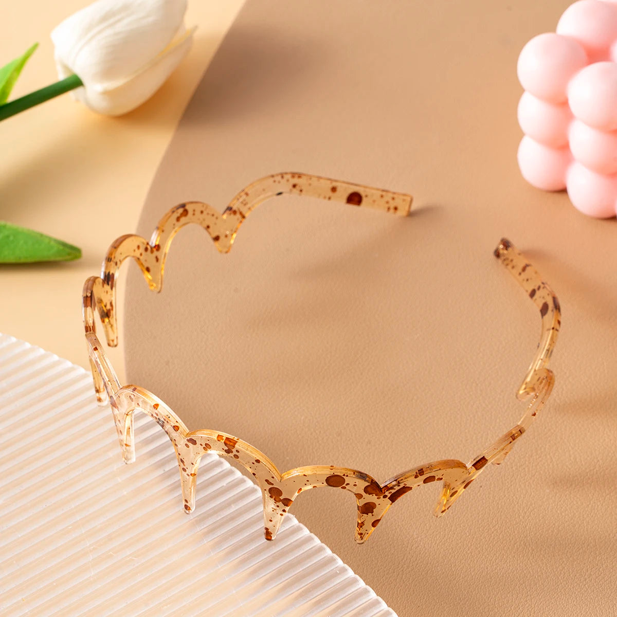 U Shape Headband Non Slip Teeth Hair Hoop for Fluffy Hair Volume