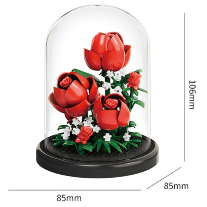 Flower Building Blocks – Micro DIY Lily & Rose Model Kit