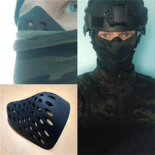 Anime Mask – Black Silicone Half Face Cosplay Mask