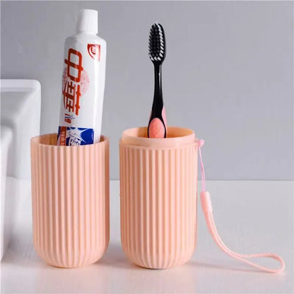 Toothbrush Travel Case with Protective Holder and Ventilation