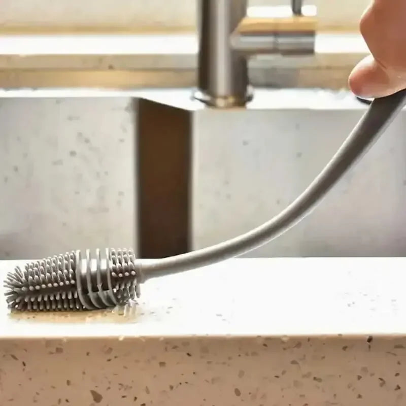 Silicone Bottle Brush – Long Handle Cup Cleaning Tool