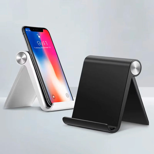 Adjustable Phone Stand with Foldable Portable Desktop Design