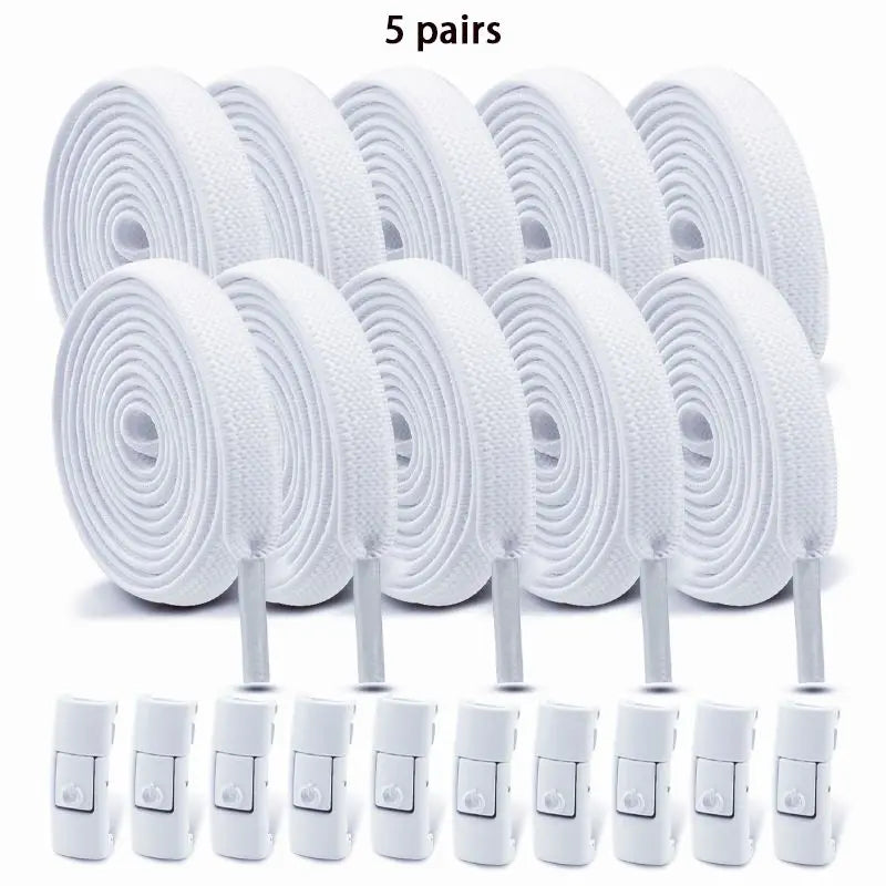 No Tie Shoe Laces with Press Lock for Kids and Adults