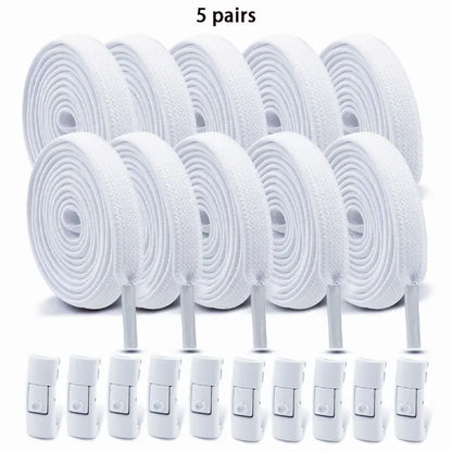 No Tie Shoe Laces with Press Lock for Kids and Adults