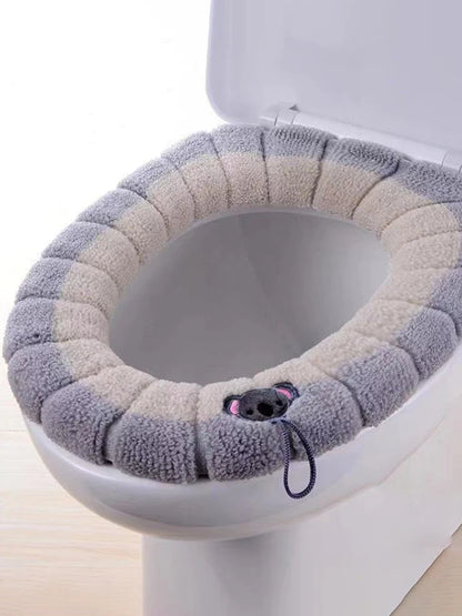 Toilet Seat Cover – Soft Washable Warm Cushion for Bathroom