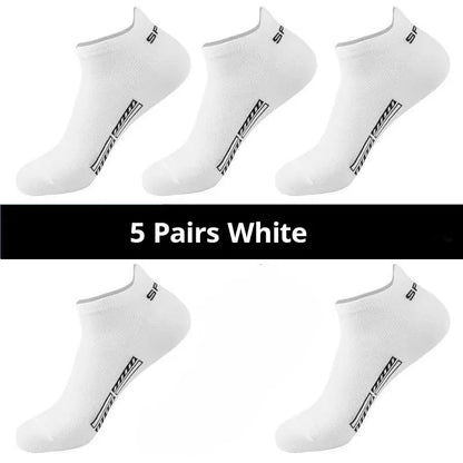 Men's Breathable Socks – Thin Mesh Sports Ankle Socks, 5–20 Pairs