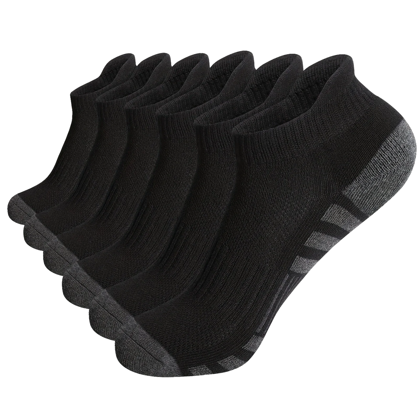 Men's Gym Socks – Breathable Crew Sports Socks, 6 or 12 Pairs