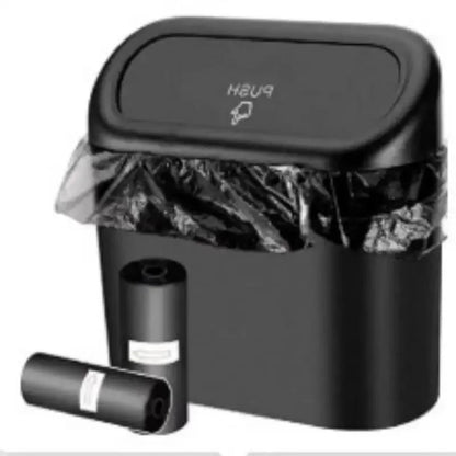 Mini Car Trash Can – Leak-Proof Auto Waste Bin With Lid