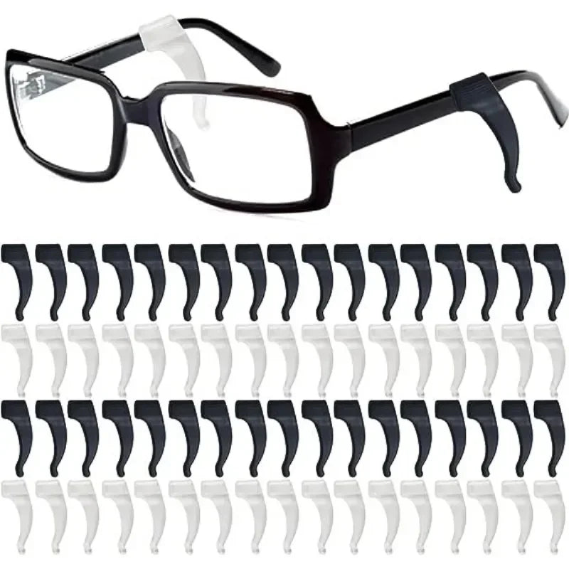 Silicone Glasses Ear Hooks Anti-Slip Eyewear Holders 1 Pair
