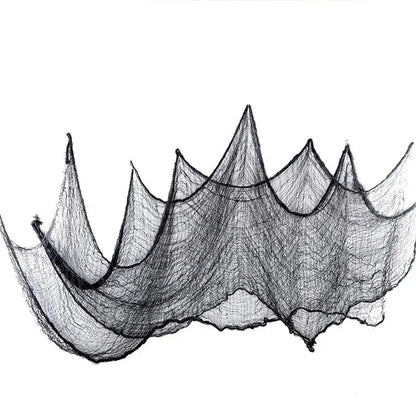 Halloween Creepy Cloth – Black Gauze for Haunted House Decor