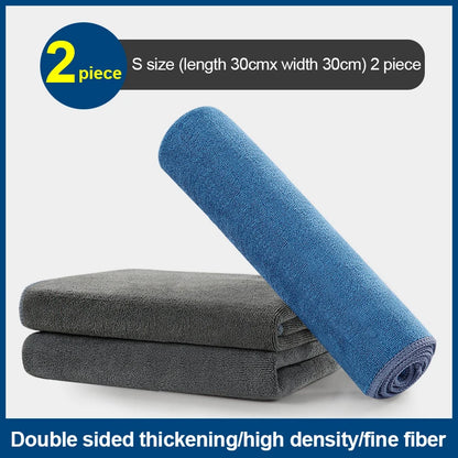 Microfiber Car Cleaning Towel Soft Double Layer Drying Cloth