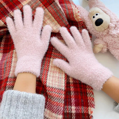 Women's Winter Gloves – Plush Warm Gloves for Cold Weather