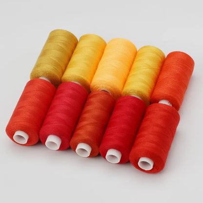 Sewing Thread Set – 10 Rolls Polyester Thread, 400 Yards Each