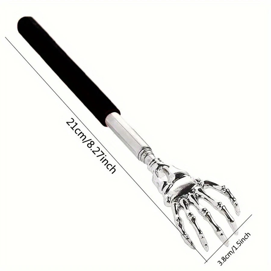Telescopic Back Scratcher – Extendable Stainless Steel Long Reach Tool