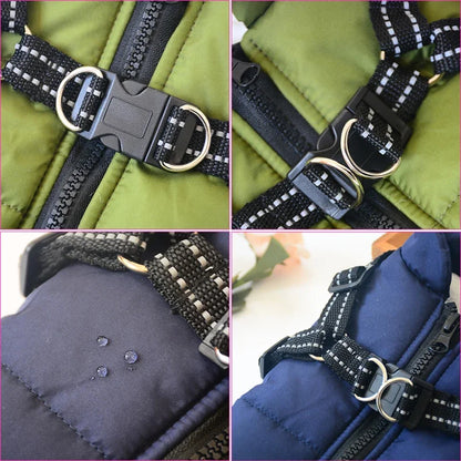 Waterproof Dog Jacket – Warm Winter Coat for Large and Small Dogs