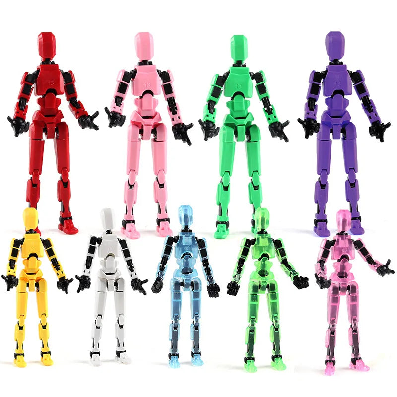 Movable Robot Action Figure, 13-Joint Poseable Model Toy – 14CM