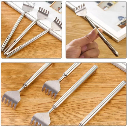Telescopic Back Scratcher – Extendable Stainless Steel Long Reach Tool
