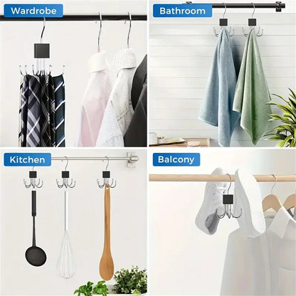Rotating Storage Hanger – 360° Multi Hook Closet Organizer
