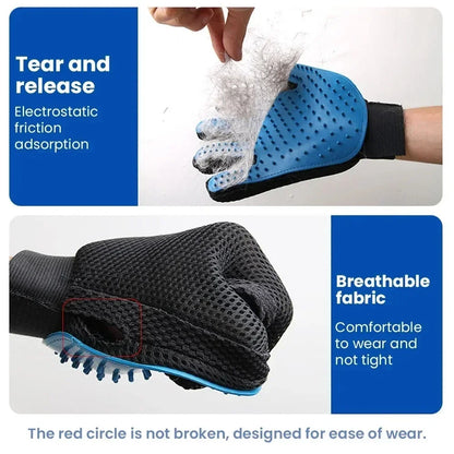 Pet Grooming Glove for Dogs and Cats Hair Removal