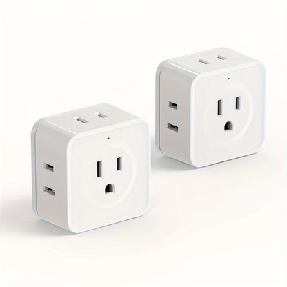 5 Way Outlet Extender Wall Outlet Expander for Home and Travel
